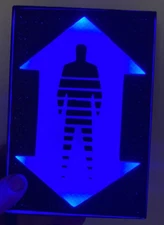 Beam Me Up Sci-fi Light  6x4x3 inches. Wall, in a Window, on a shelf