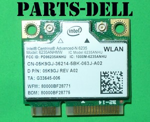 Dell Xps L421x Intel Centrino 6235 Wireless Wifi Card 6235anhmw Rev A02 5k9gj Ebay