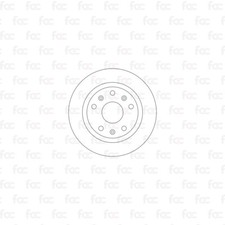 Rotores de disco de freno para Peugeot 308 eje delantero Abtex BD1863V