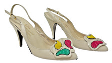VTG 60s 70s Rosina Ferragamo Schiavone Flint Sunny Art to Wear Pumps High Heels