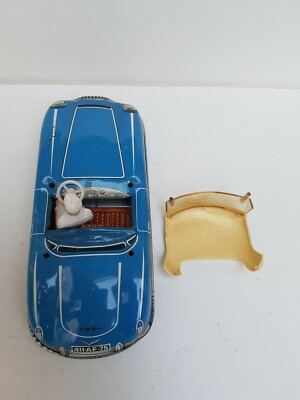 Jouet Ancien En Tôle - Voiture Cabriolet FJ France - Joustra époque