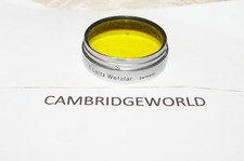 Ernst Leitz Leica Wetzlar Slip-on YELLOW Filter GENUINE LEICA MADE in GERMANY