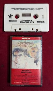 Air Supply Greatest Hits Cassette Tape Orange Case Arista Records 1983