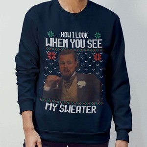 leonardo dicaprio christmas sweater