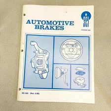 Vtg Sears Book 1981 SEI 950 SEARS ROEBUCK & CO. AUTO DIVISION BRAKES COURSE 950