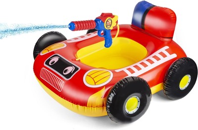 10Leccion Kids Pool Floats with Water Gun, Toddler-Friendly Swimming Toys