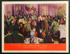 FOR WHOM THE BELL TOLLS 1943 Gary Cooper Ingrid Bergman Vintage ORIG LOBBY CARD