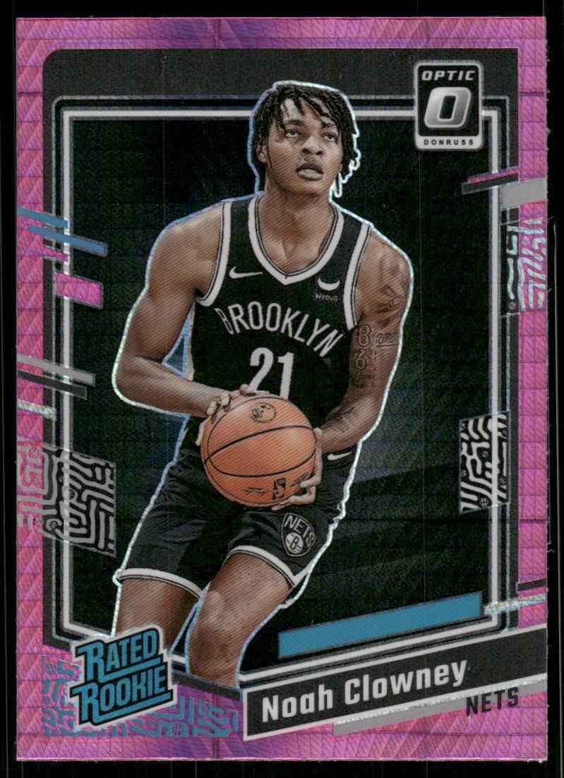 2023-24 Donruss Optic #205 Noah Clowney Hyper Pink Rated Rookie RC