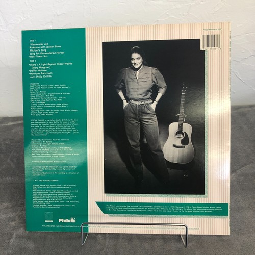 THERE'S A LIGHT BEYOND THESE WOODS Nanci Griffith 1986 Vinyl LP Reissue Philo - Picture 4 of 15