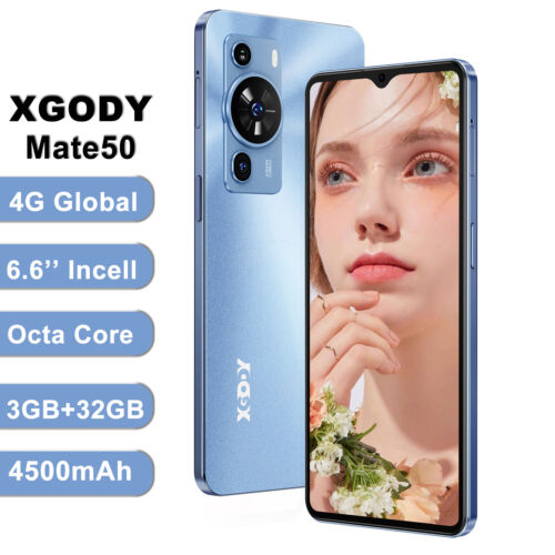 2025 Cell Phone Android Factory Unlocked Smartphone 2*SIM Octa-Core 32GB 6.6" 4G