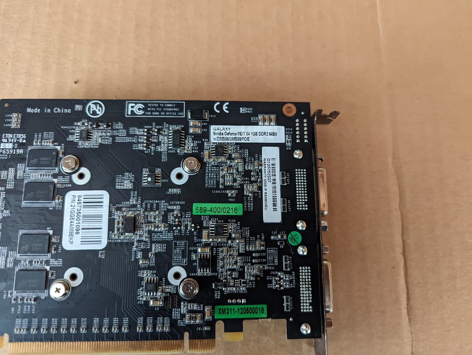 GALAXY 21GGE4AM9EKP MDT X4 GEFORCE 210 MULTI DISPLAY 1GB 64-BIT DDR2 N5-3(8) - Image 4 of 4