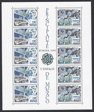 Principauté de Monaco  Bloc feuillet   neuf** N° BF 52 / 1991