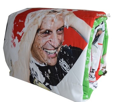 OFFERTA TRAPUNTINO LEGGERO LETTO SINGOLO GAZZETTA DI JUVE CIN CIN 5 ART LX849
