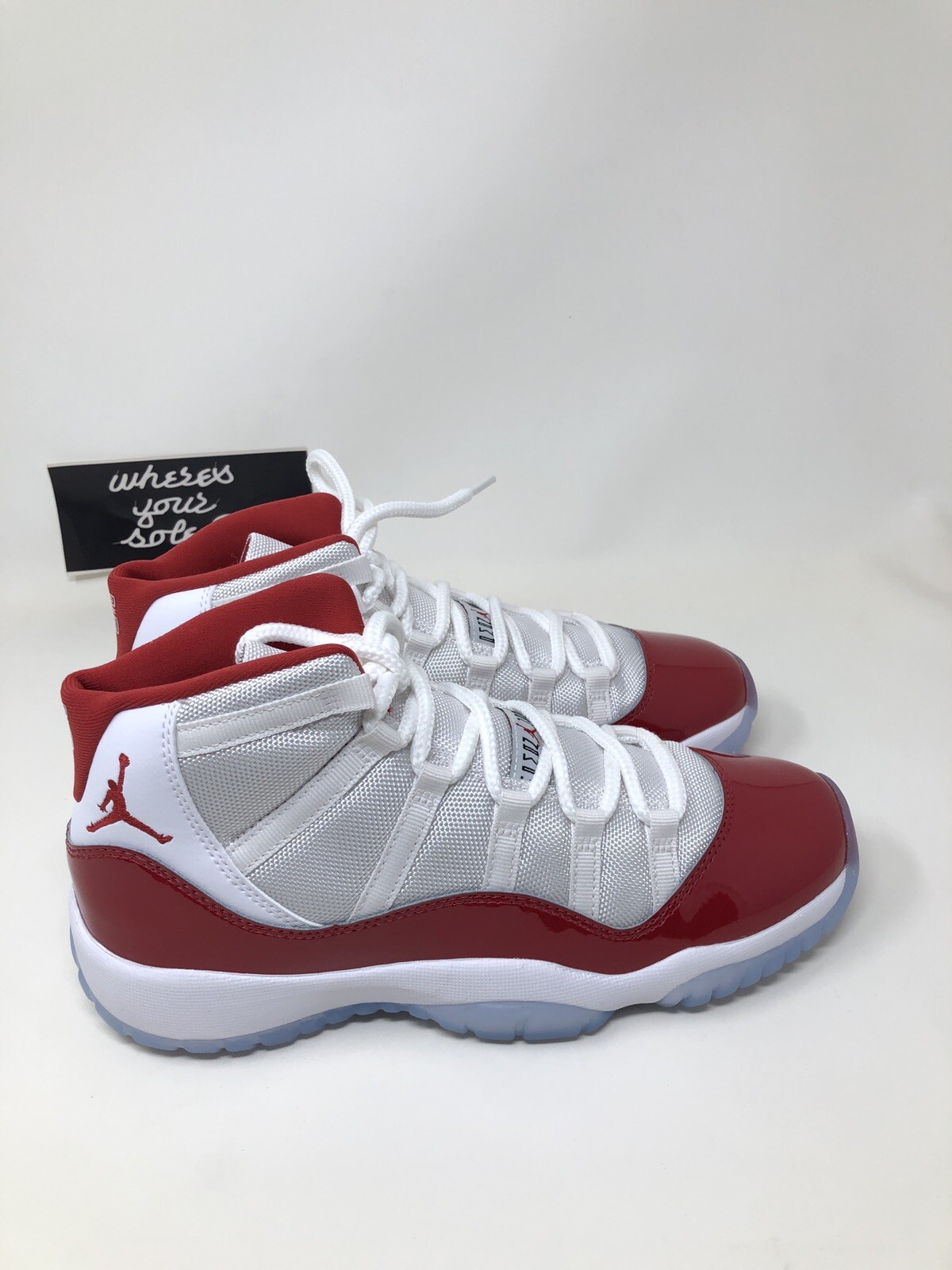 Nike Air Jordan 11 XI Cherry Red size 7Y women 8.5 Grade School GS | eBay