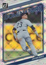 Javier Baez 2022 Panini Donruss Dominators #D-3 Detroit Tigers