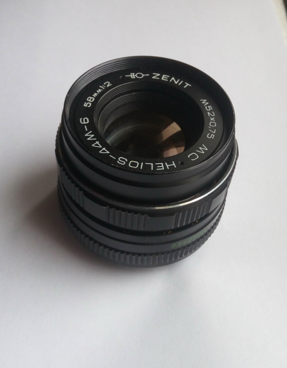 LENS Zenit HELIOS-44M-6 58mm1:2 M52X0.75 MC Lens made in USSR