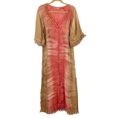 chinese dress ladies Haris Cotton Linen Vineyard Dress (XS)