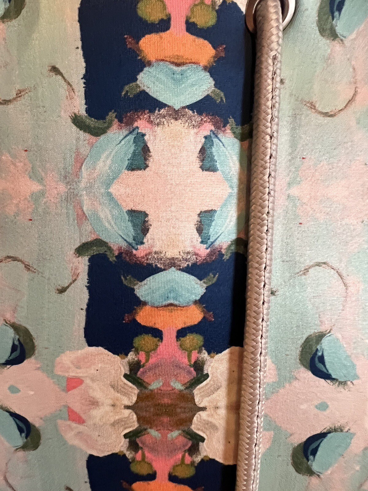 NWT LAURA PARK DESIGNS Blue” LARGE NEOPRENE TOTE BAG With Pouch