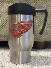 Detroit Red Wings Brand New Stainless Steel Logo Travel Mug