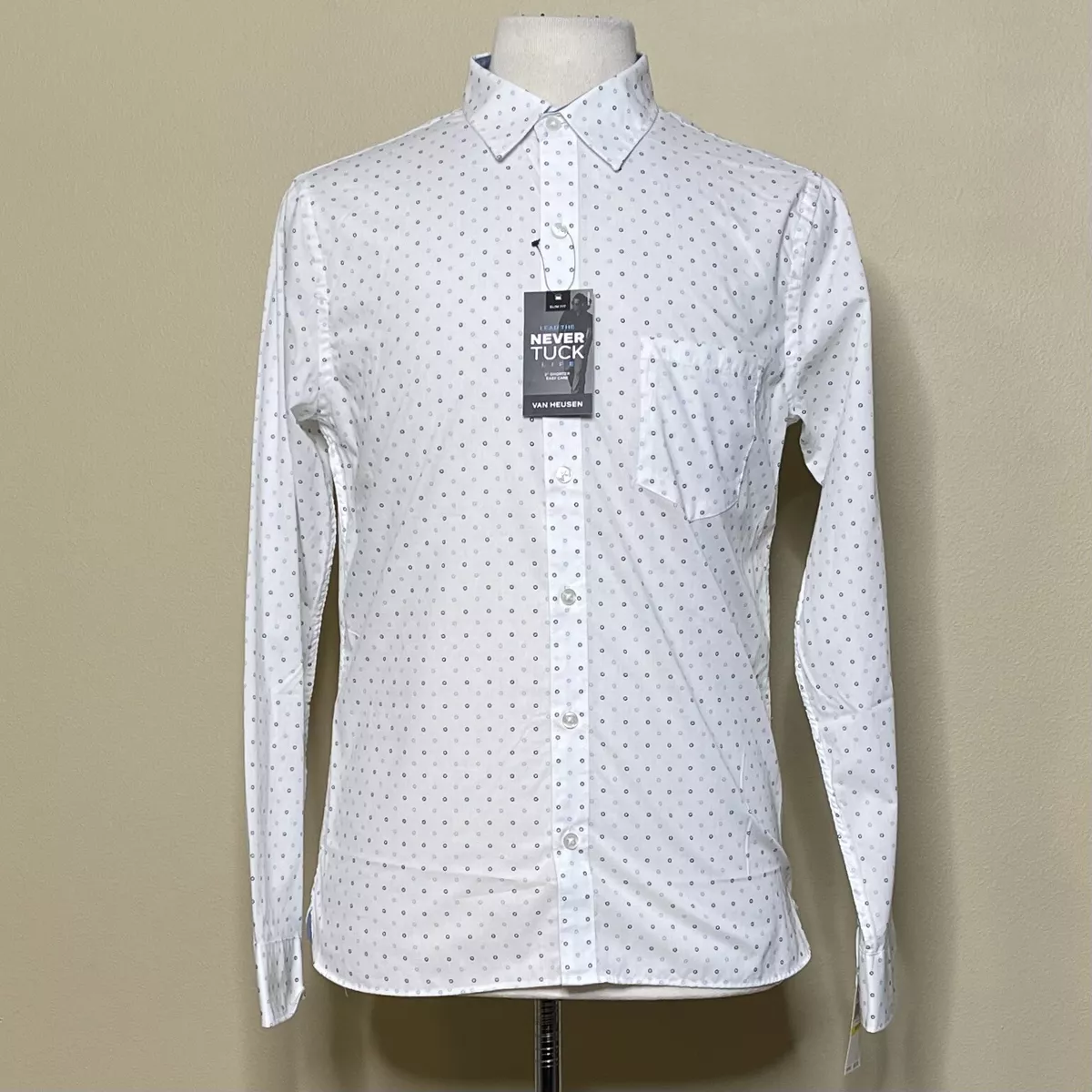 Van heusen never store tuck shirts