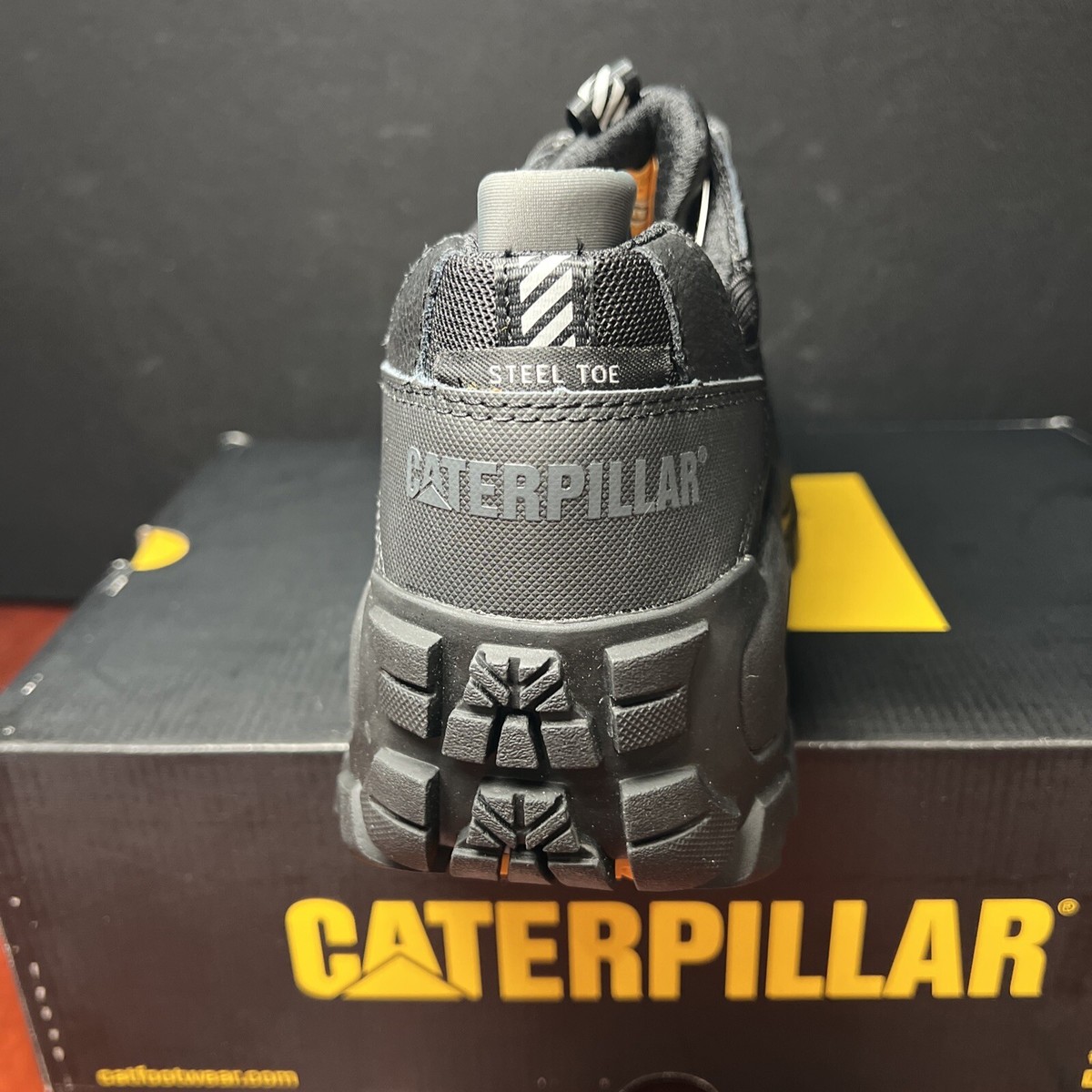 Caterpillar Men's, Invader Steel Toe Work Shoe P91274 Black
