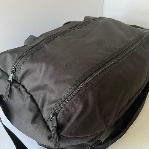 EDDIE BAUER Black Duffel Travel Bag w/ Shoulder Straps 17x12x8 Diaper Baby Bag - Picture 7 of 14