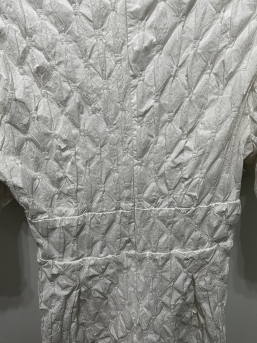 Vestido Storia Blanco Manga Abullonada Mini Talla M Verano Boda Novia Graduación - Imagen 11 de 11