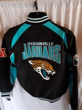 Jacksonville Jaguars Men's G-III Quilt Lined Embroider Logo Jacket L,XL or XXL