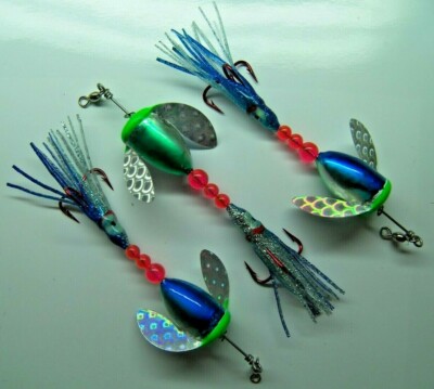 SPIN N GLO SIZE #2 LAKE TROUT LURE SPINNER SALMON STEELHEAD ALASKA