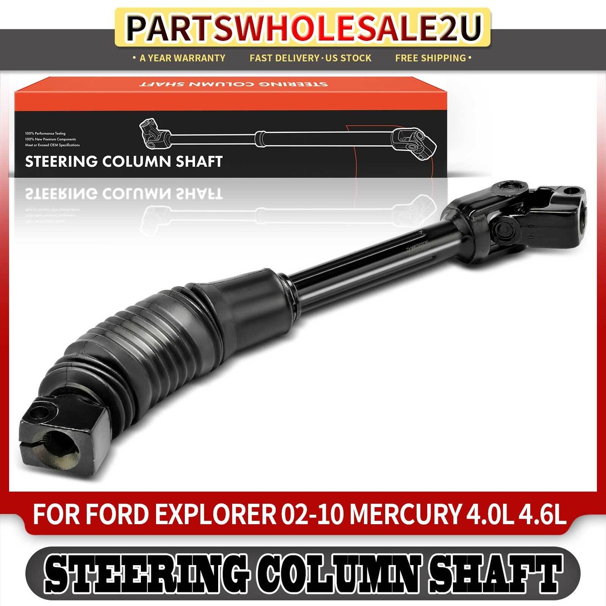 Lower Steering Shaft for Ford Explorer Explorer Sport Trac Mercury
