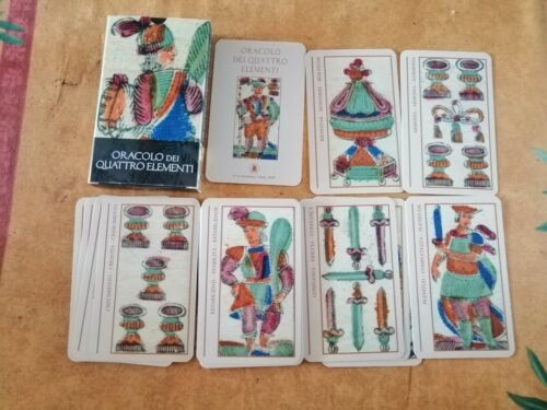 ORACOLO DEI QUATTRO ELEMENTI 32 CARTE LO SCARABEO ESOTERISMO CARTOMANZIA - Foto 1 di 3