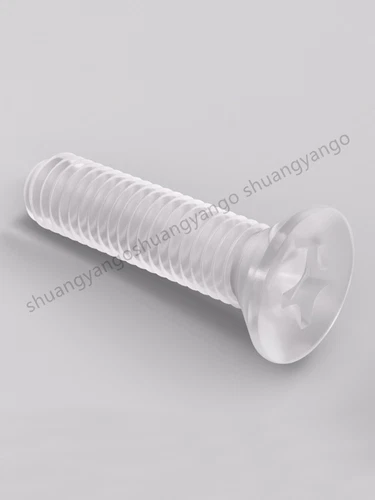 Transparent Kunststoff Nylon Senkkopfschrauben mit Kreuzschlitz M2 M3 M4