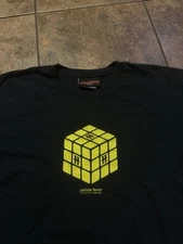 rare vintage hook ups yellow fever shirt rubix cube skater y2k anime japanese