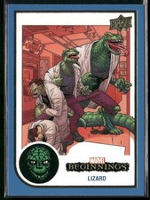 2022 Upper Deck Marvel Beginnings Volume 2, Series 1 #19 Lizard Blue Border