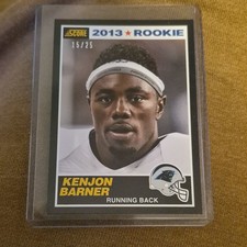 Score 2013 Rookie - Kenjon Barner Panthers Serial Numbered #385 Football Card. rookie card picture