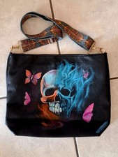 Tasche Shopper Beuteltasche Handtasche Schultertasche Umhängetasche handbemalt