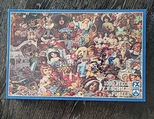 New 1000 Piece FX Schmid Puzzle  "Dear Faces" Factory Sealed 26" x 17"