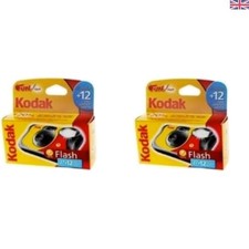 Dual Pack of FUN Flash Disposable Cameras - 39 Exposures Each for Color Memories