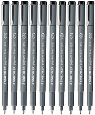STAEDTLER Staedtler 0.5 Mm Pigment Liner Fineliner Sketching Drawing Drafting Pe