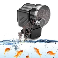 Fdit Home Aquarium Fish Automatic Food Feeder Timer Black