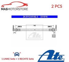 BREMSSCHLAUCH BREMSLEITUNG PAAR ATE 245112-01423 2PCS P FÜR OPEL CORSA D