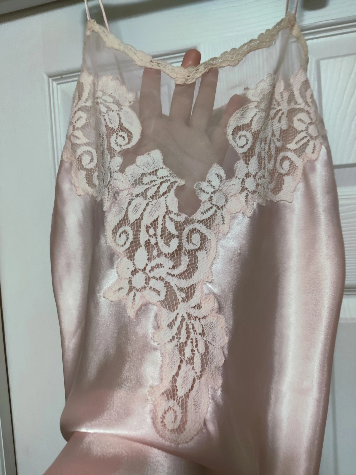 UNDERCOVER Abito vintage Victoria's Secret Tease pizzo slip volant etichetta oro