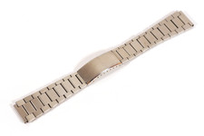 Vintage Watch Band Stainless Steel Wristwatch Bracelet Deployant Clasp 19MM Ends