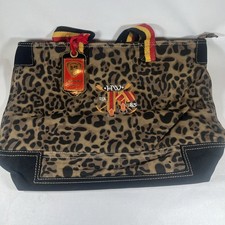 Horseware Ireland Newmarket Fifi Black Leopard Tote Bag Reired