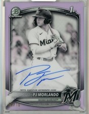 PJ Morlando 2025 Bowman Chrome Prospect Autographs Pearl Refractors #CPA-PM /10