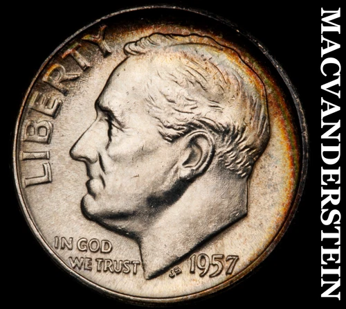 1957 Roosevelt Dime- Silver- Choice Gem Proof Luster No Reserve #i9575