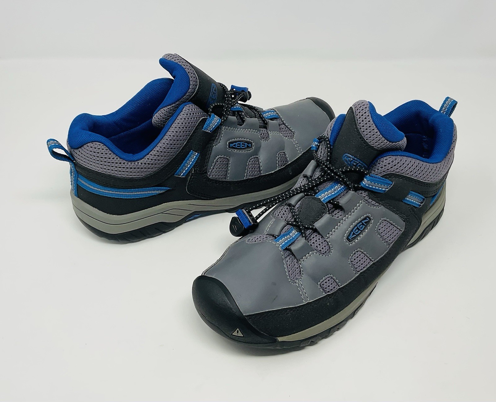 Scarpe da trekking basse Keen Targhee punta chiusa giovani taglia EU 38 US 6 grigio blu