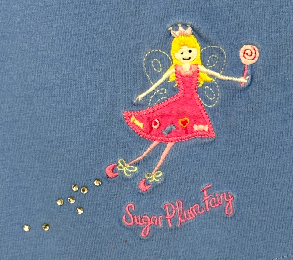 Gymboree Sugar Plum Fairy Blue Knit Dress Girls Size 5 Long Sleeve - Image 3 of 4