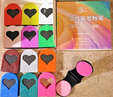 12 Colors Temporary Hair Chalk, Washable Hair Dye Set for Girls Adults - NEW