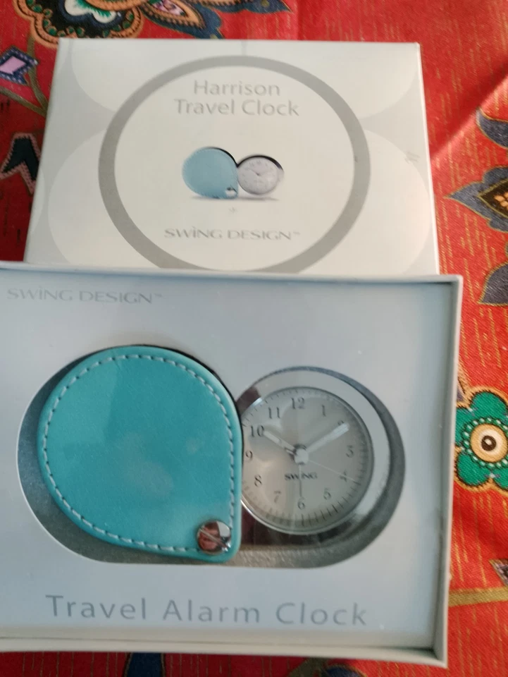 Reloj despertador de viaje Harrison Swing Design cubierta acuática nuevo en caja Foto 4 de 4